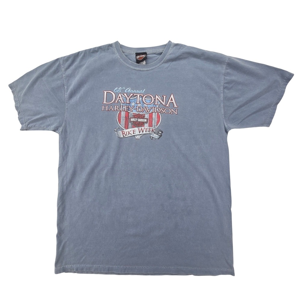 Harley Davidson Daytona Bike Week 2009 T-Shirt Mens XL Blue Bruce Rossmeyer